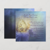 Paarse en gele uitnodiging voor weddenschappen (Voorkant / Achterkant)