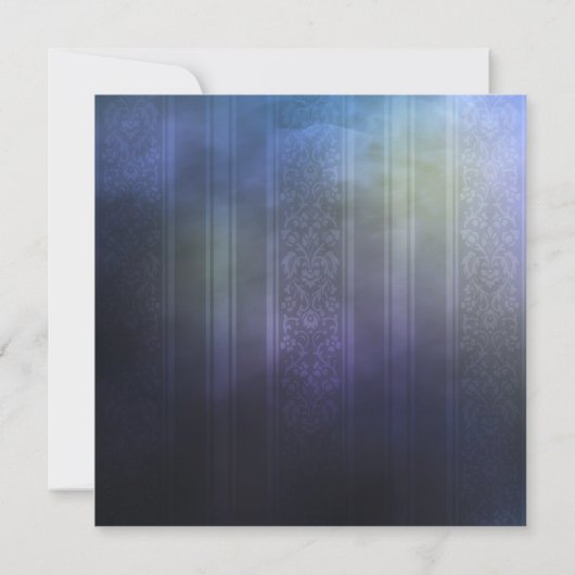 Paarse en gele uitnodiging voor weddenschappen (Achterkant)