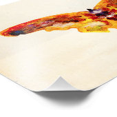  Paarse en gele vlinderfoto Foto Afdruk (Hoek)