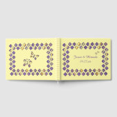 Paarse en Gele Vlinders Huwelijksgastenboeken Gastenboek (Volledig)