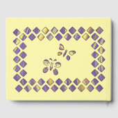 Paarse en Gele Vlinders Huwelijksgastenboeken Gastenboek (Achterkant)