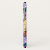 Paarse en gele zomerbloemen collage patroon Case-Mate iPhone case (Achterkant/links)