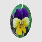 Paarse en gele zure acryldecoratie ornament (voorkant)