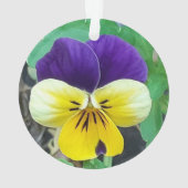 Paarse en gele zure acryldecoratie ornament (achterkant)