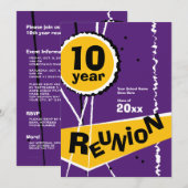 Paarse en Gold 10 jaar incasso Kaart (Voorkant / Achterkant)