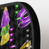 PAARSE EN GOLD MARDI GRAS MASKS & TASSELS PICKLEBALL PADDLE (Links Detail)