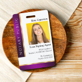 Paarse en Gold Notional sjabloon voor ID Badge