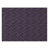 Paarse en Gold Star Magic Theme Party Tafelkleed (Voorkant (Horizontaal))
