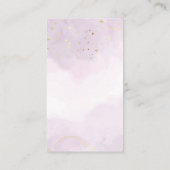 Paarse en Gold Tumbler Care Visitekaartje (Achterkant)