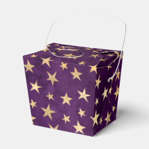 Paarse en Gold wizard voor gedempte grunge Bedankdoosjes