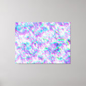 Paarse en golvende glitch canvas afdruk (Voorkant)