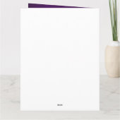 PAARSE EN GOUD INDIAAS VERJAARDAGSKAART KAART (Achterkant)