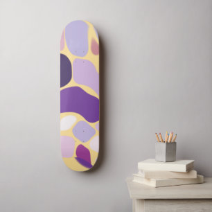 Paarse en goud persoonlijk skateboard