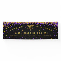 Paarse en goudbanner voor de Zuurstudiepartij