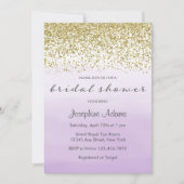 Paarse en goudbridshow voor pasta's kaart (Voorkant)