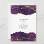 Paarse en goudbruiddweddenschappen kaart (Voorkant)