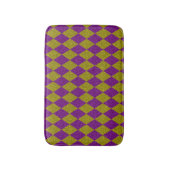 Paarse en gouddiamantglitter badmat (Voorkant Verticaal)