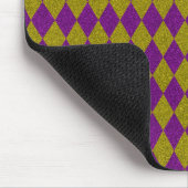 Paarse en gouddiamantglitter muismat (Hoek)