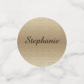 Paarse en gouden 90ste verjaardag tafel decoratie confetti (Kleine voorkant)