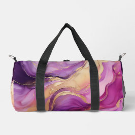 Paarse en gouden Abstracte luxe Plunjezak