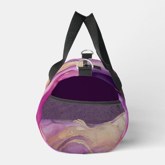 Paarse en gouden Abstracte luxe Plunjezak (Rechts)