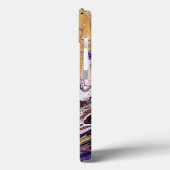 Paarse en gouden abstracte verf Case-Mate iPhone case (Achterkant / Links)