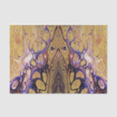 Paarse en gouden abstracte verf tissuepapier (Voorkant)