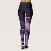 Paarse en gouden Agaat Leggings (Achterkant)