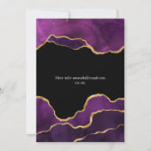 Paarse en gouden agaat Shower per post Kaart (Achterkant)