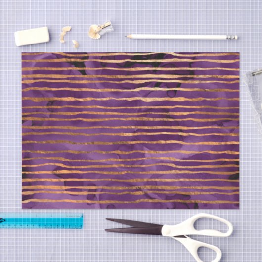 Paarse en gouden band tissuepapier (Craft)