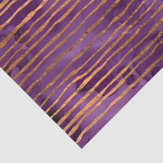 Paarse en gouden band tissuepapier (Detail)
