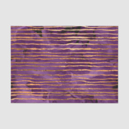 Paarse en gouden band tissuepapier