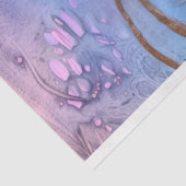 Paarse en gouden bloemenweefsel papier voor bruilo (Detail)