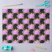 Paarse en gouden bloemserie ontwerp 12 tissuepapier (Craft)