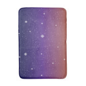 Paarse en gouden bruine hemel badmat (Voorkant Verticaal)