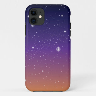 Paarse en gouden bruine hemel Case-Mate iPhone case