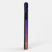 Paarse en gouden bruine hemel Case-Mate iPhone case (Achterkant/rechts)