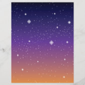 Paarse en gouden bruine hemel flyer (Achterkant)