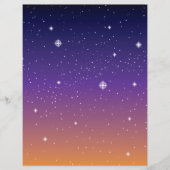 Paarse en gouden bruine hemel flyer (Voorkant)