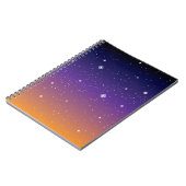 Paarse en gouden bruine hemel notitieboek (Linkerzijde)