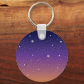 Paarse en gouden bruine hemel sleutelhanger (Voorkant)