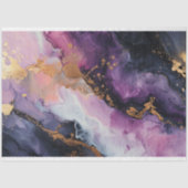 Paarse en gouden decoupage tissuepapier (Voorkant)