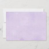 Paarse en gouden eenhoorn meisje verjaardagsfoto kaart (Achterkant)