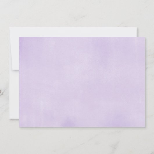 Paarse en gouden eenhoorn meisje verjaardagsfoto kaart (Achterkant)