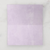 Paarse en gouden elegante Quinceañera Plaatskaartje (Binnenkant ongevouwen)