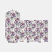 Paarse en gouden elegantie bedankdoosjes (Uitgevouwen)