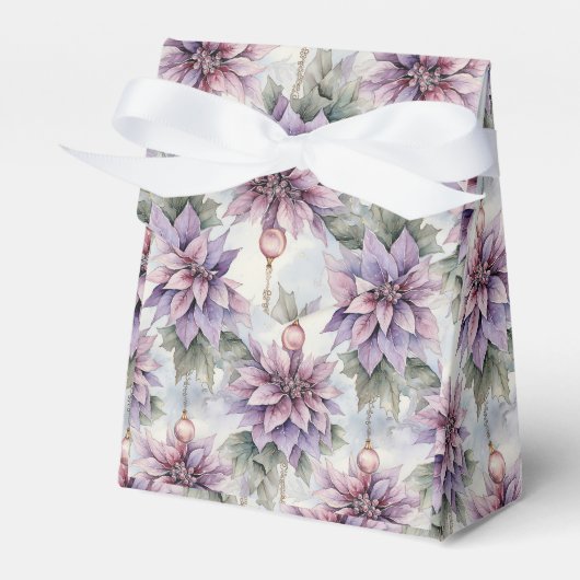 Paarse en gouden elegantie bedankdoosjes (Voorkant Zijde)