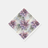 Paarse en gouden elegantie servet (Hoek)