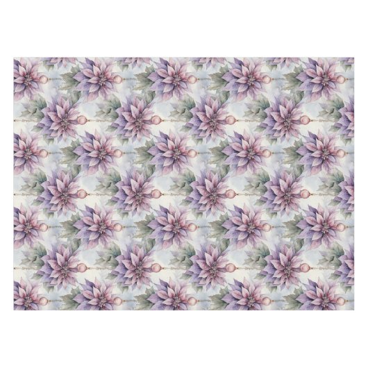 Paarse en gouden elegantie tafelkleed (Voorkant (Horizontaal))