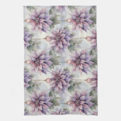 Paarse en gouden elegantie theedoek (Verticaal)